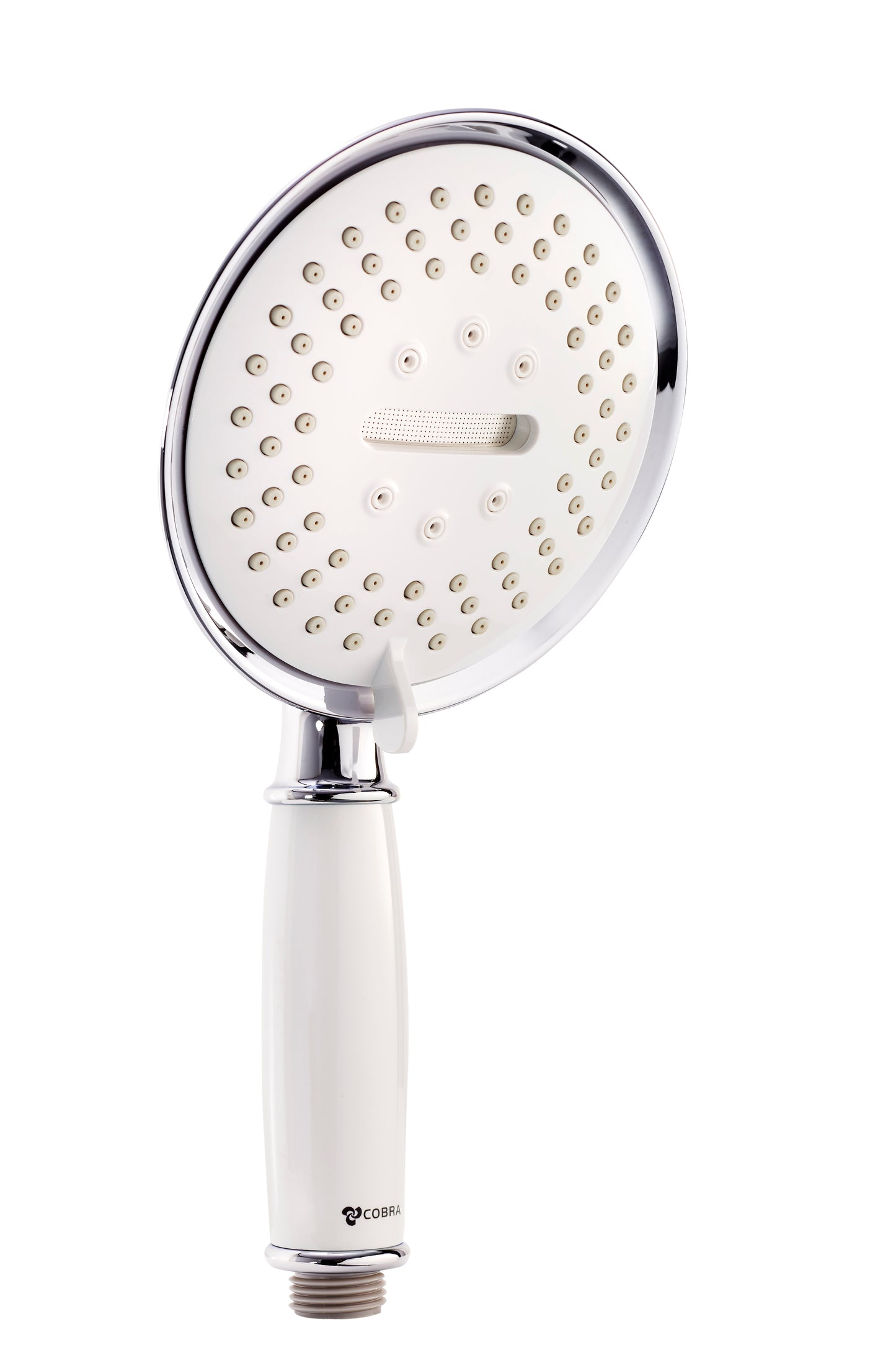Cobra Snug Hand Shower Round 3 Sprays 173mm White Faceplate