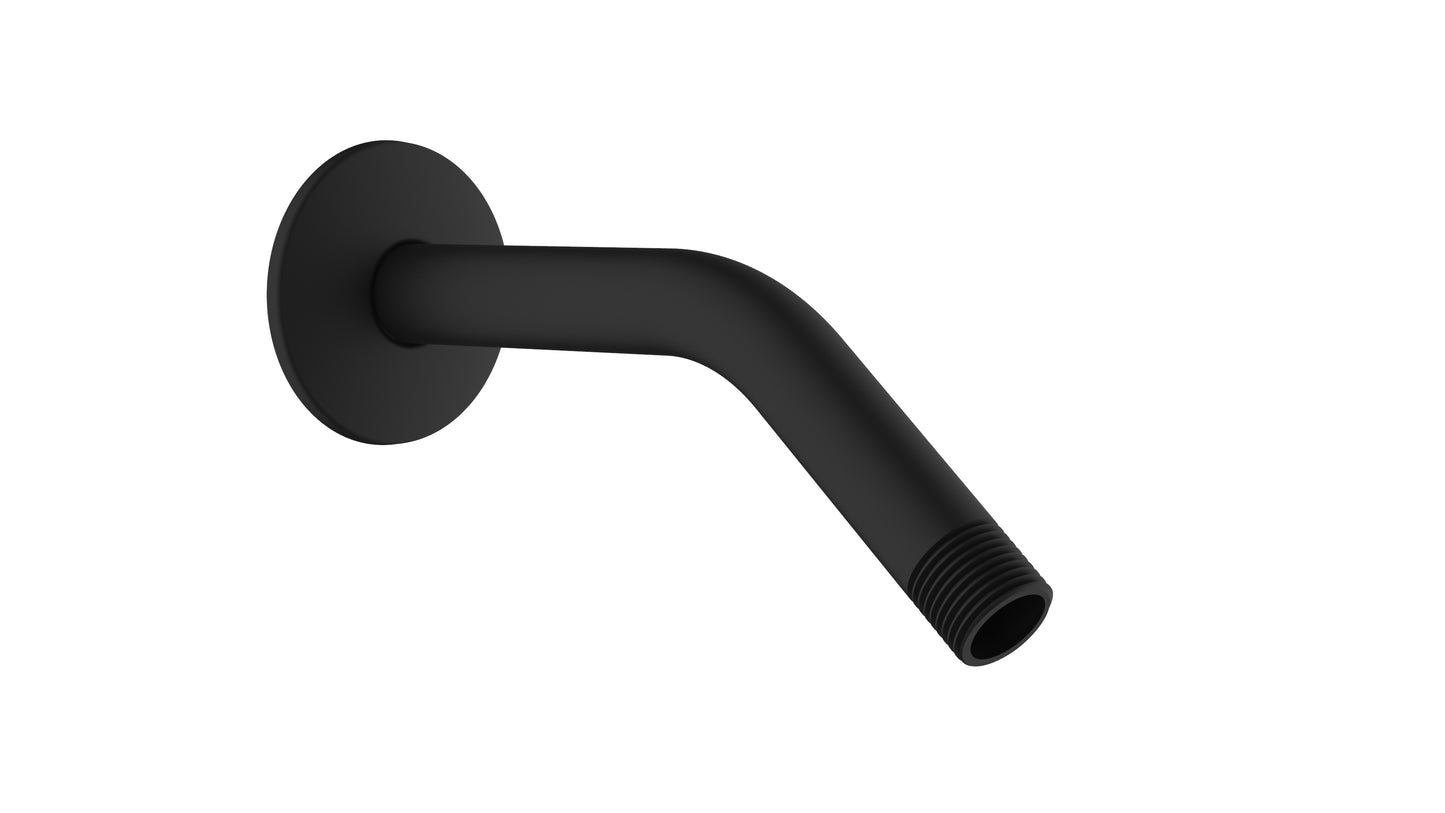 Cobra Shower Arm Stainless Steel Round 183mm G1/2 Matte Black