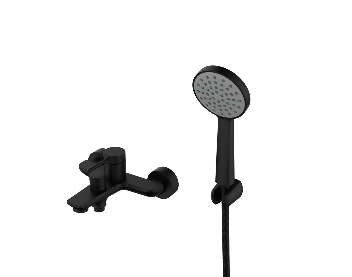 Cobra Tigris Bath Mixer Exposed Wall Type With Handshower Set 1/2 FI Matte Black
