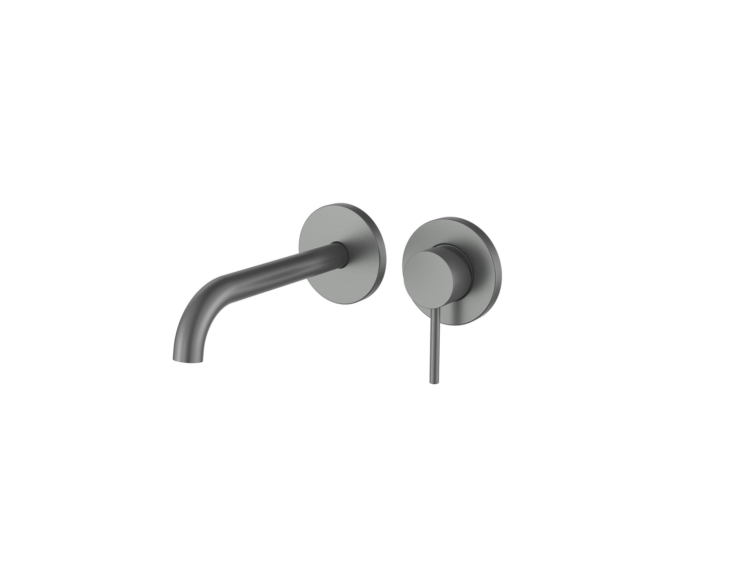 Cobra Tigris Basin Mixer Wall Type 1/2 FI Brushed Gun Grey