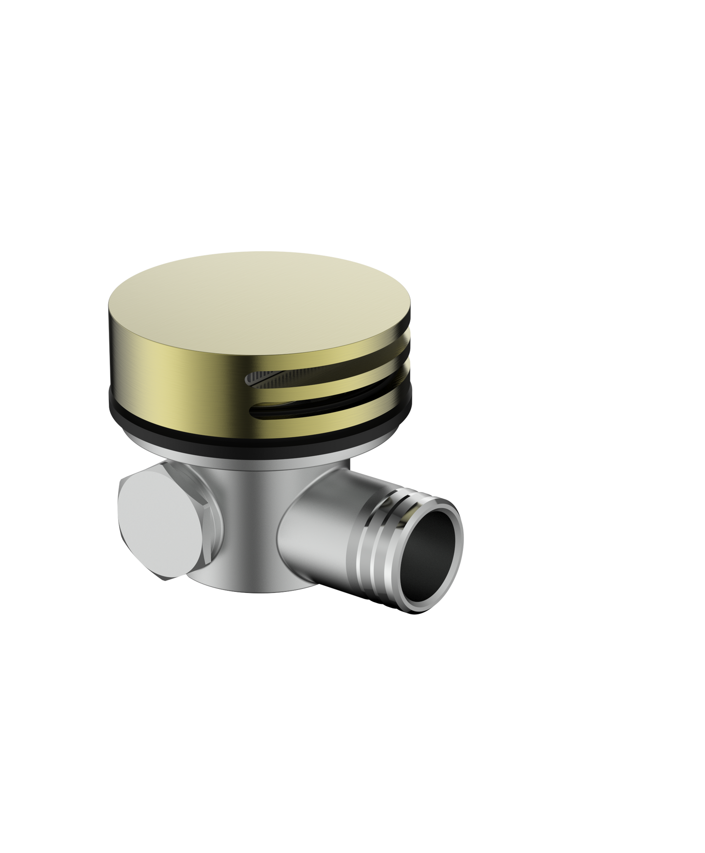 Cobra Bathfiller/Overflow+ Non Return Valve Round 70mm Brushed Gold