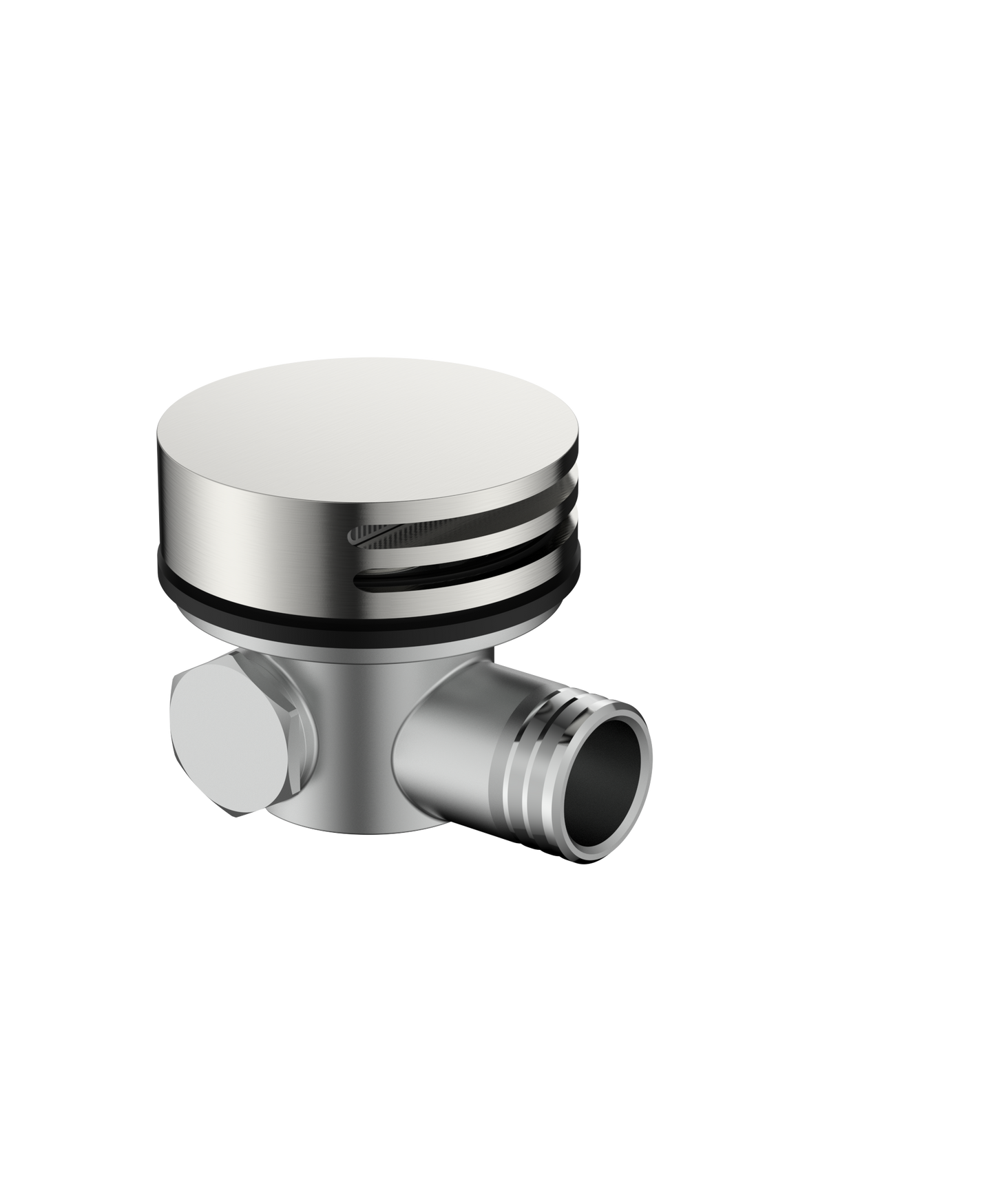 Cobra Bathfiller/Overflow+ Non Return Valve Round 70mm Brushed Nickel