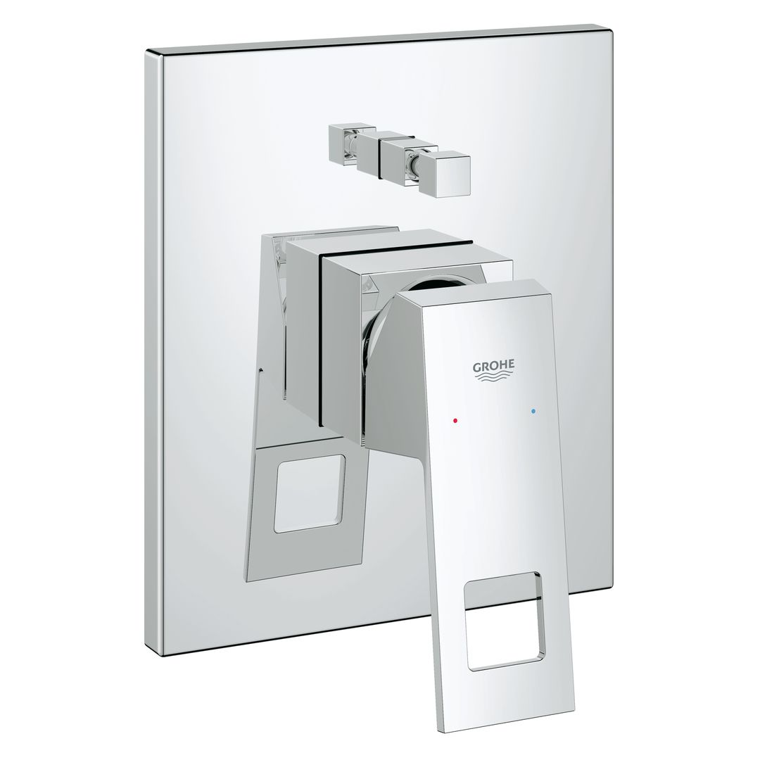 Grohe Eurocube Single-lever bath/shower mixer trim chrome
