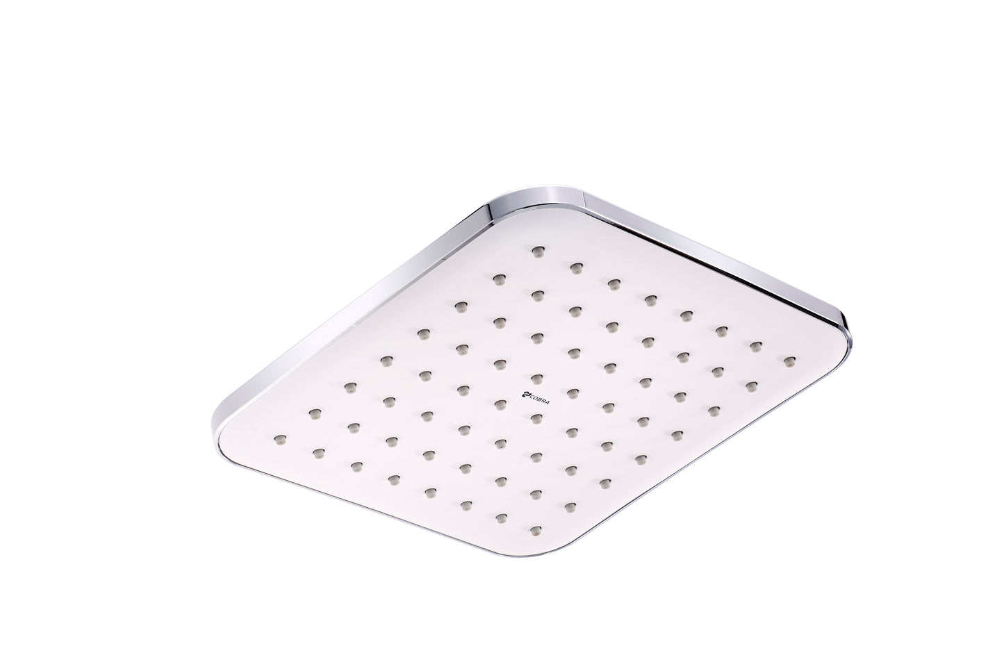 Cobra Pause Showerhead 200x200 Square Classic Spray White Faceplate