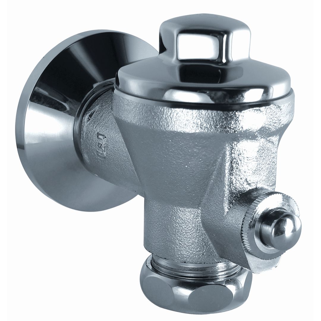 Cobra FJ Urinal Manual Exposed Flush Valve Only 20mm FI Connection Brushed Chrome