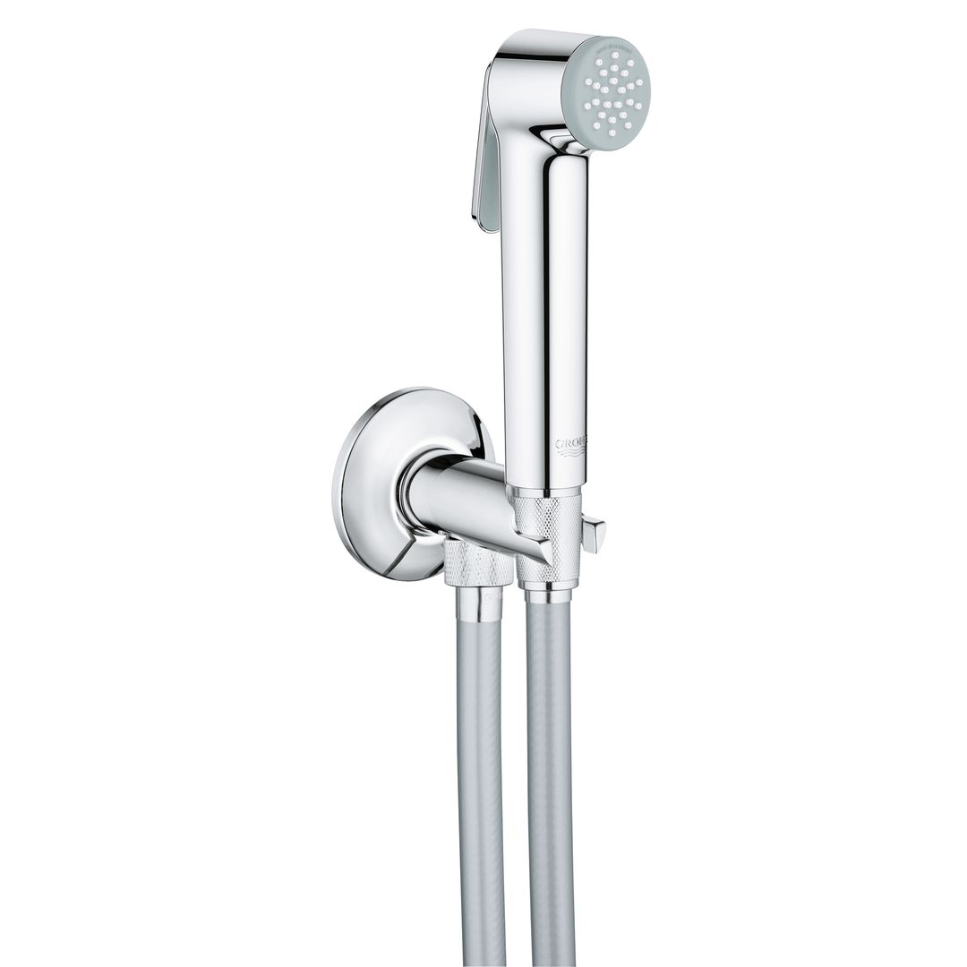 Grohe Tempesta-F Trigger Spray 30 Wall holder set with self-closing angle valve, 1 spray chrome