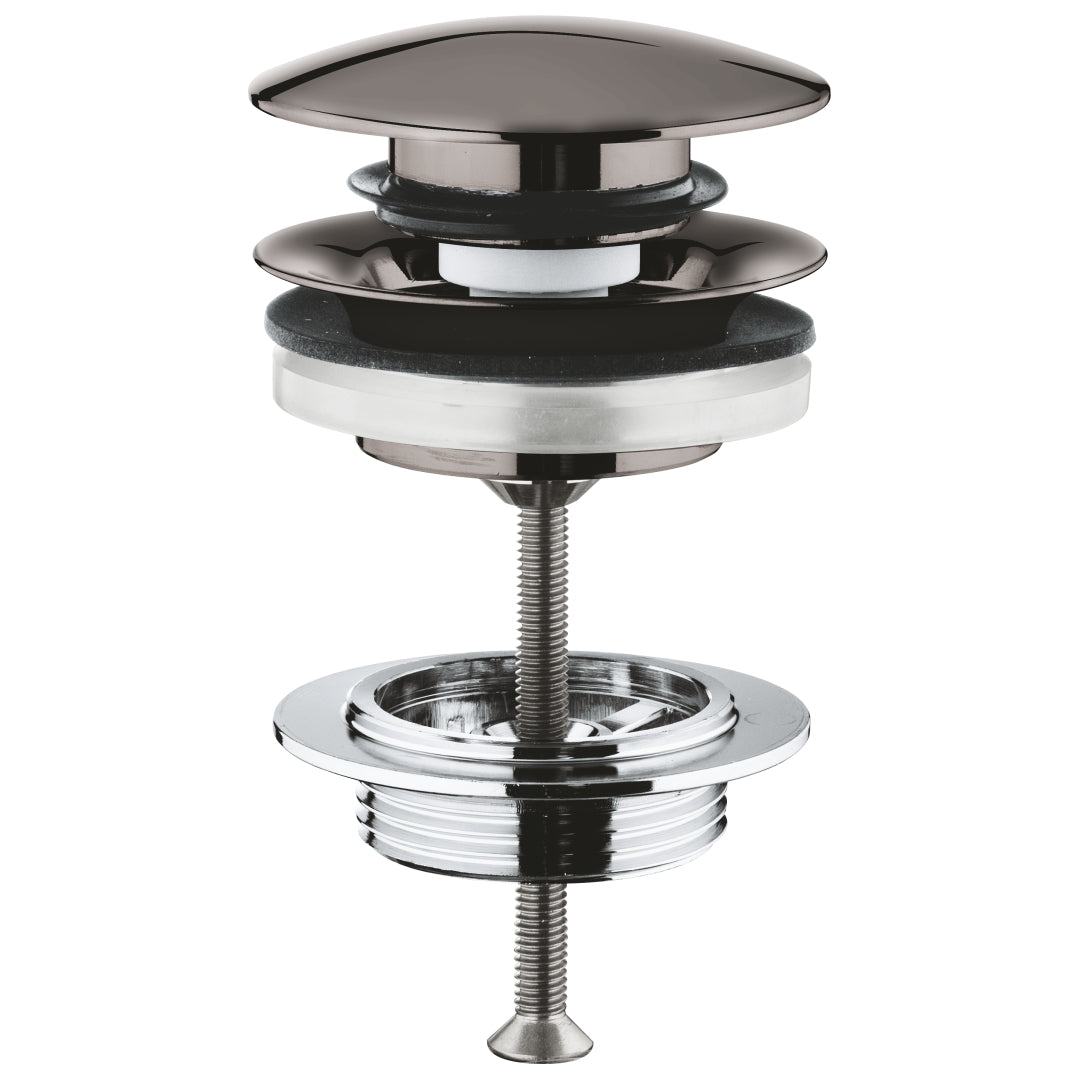 Grohe Waste set with push-open plug hard graphite