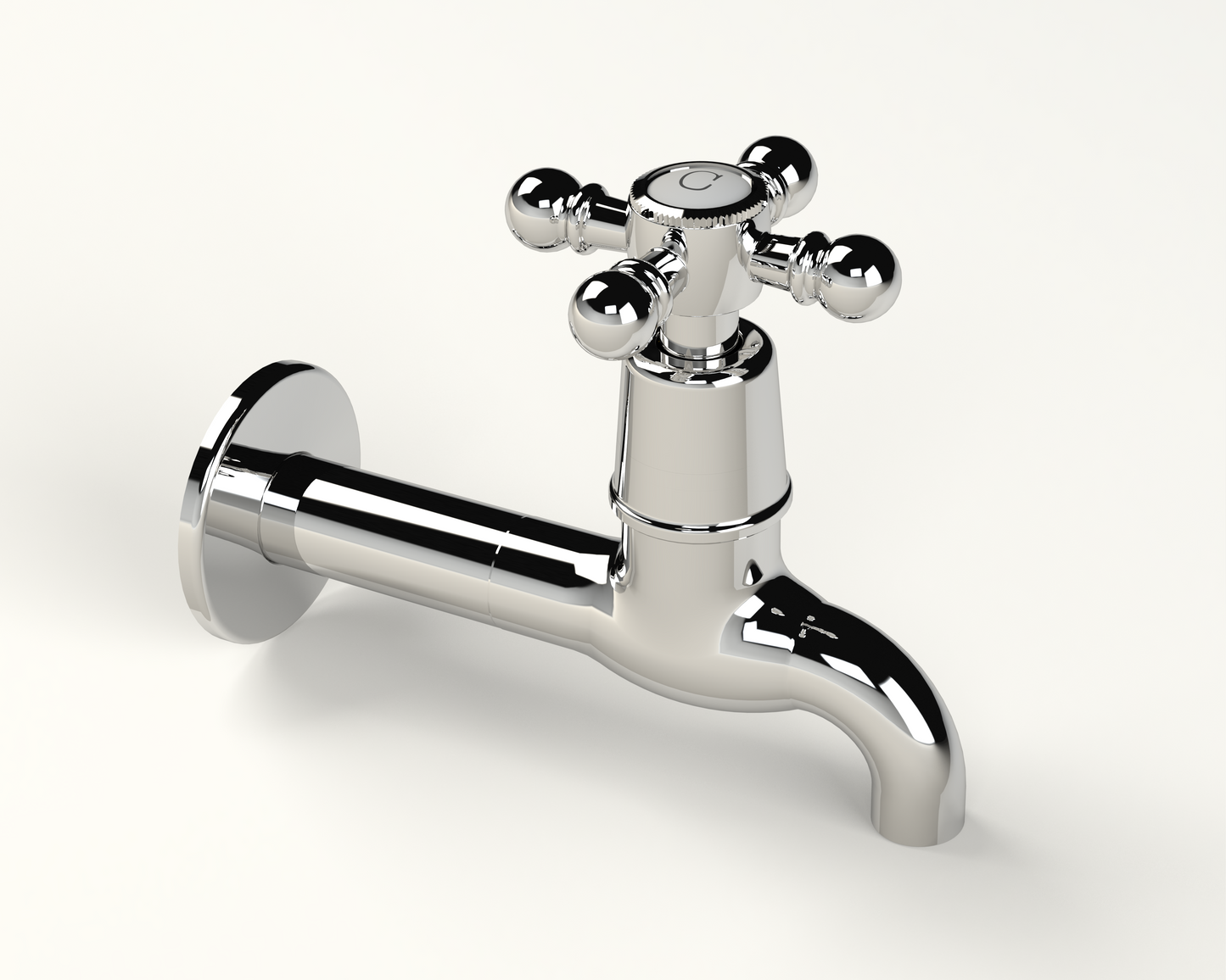 Cobra Roma Original Light Pattern Extended Bib Tap 15mm Chrome
