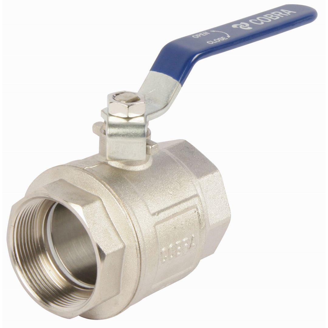 Cobra Ballvalve Steel Handle 3/4"FI Nickel Plated