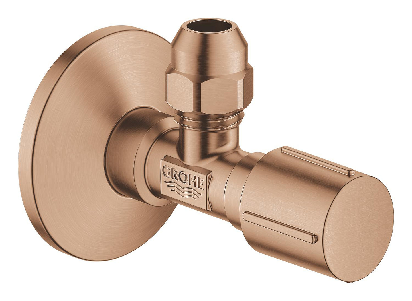 LAUNCHING MARCH 2026 Grohe Angle Valve 1/2? Brushed Warm Sunset