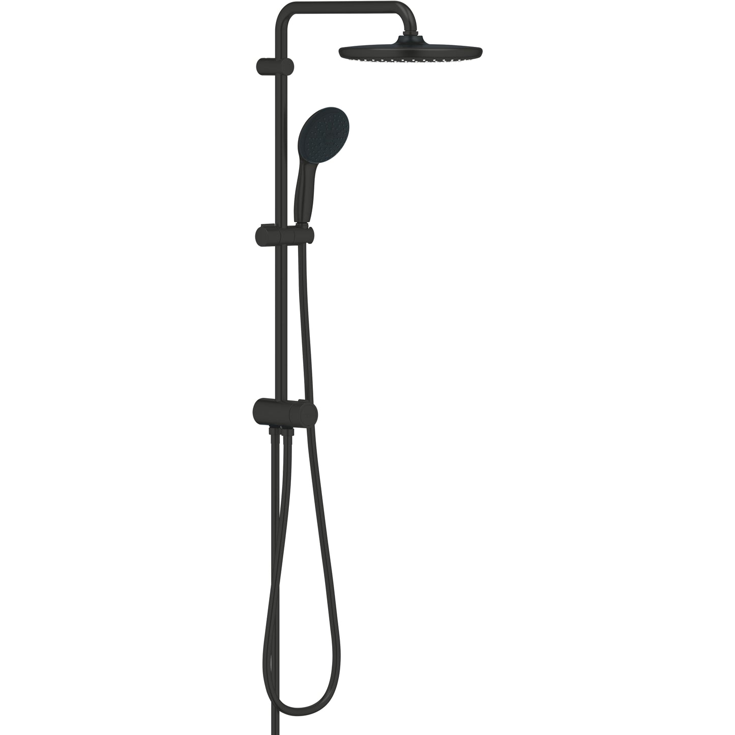Grohe Tempesta System 250 Flex Shower System With Diverter For Wall Mounting Matte Black