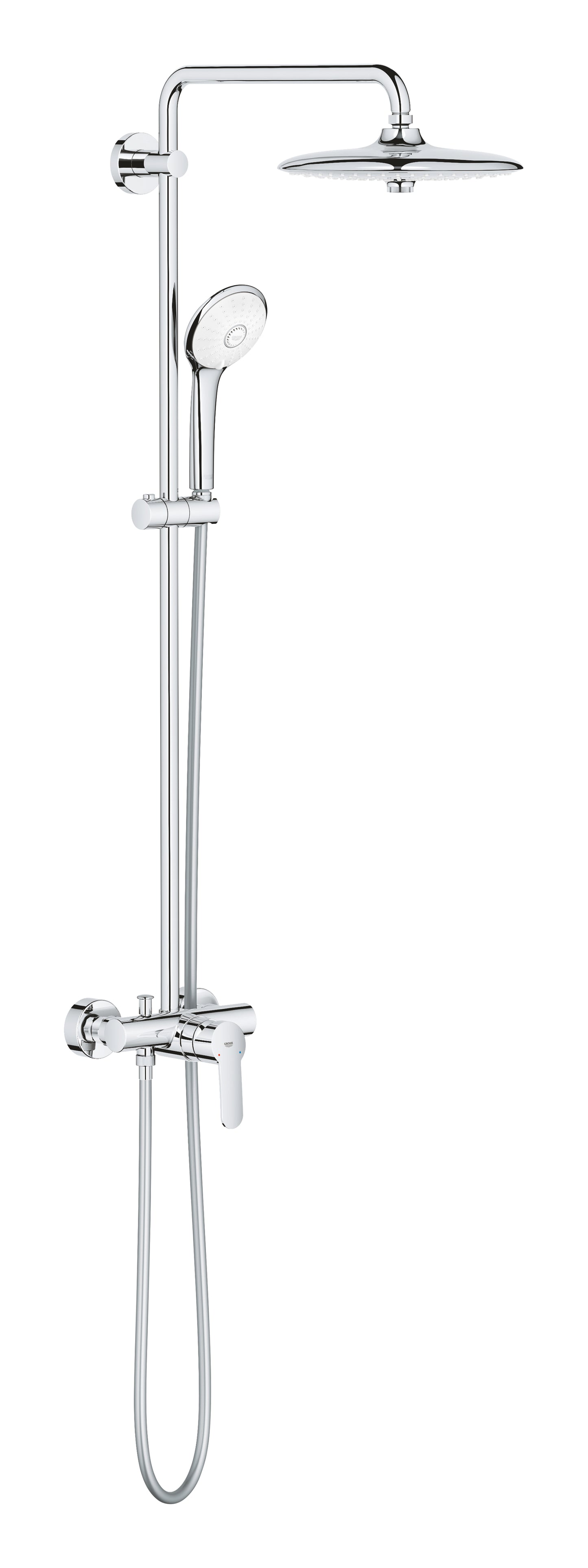 Grohe Euphoria System 260 Shower system with single lever mixer for wall mounting chrome
