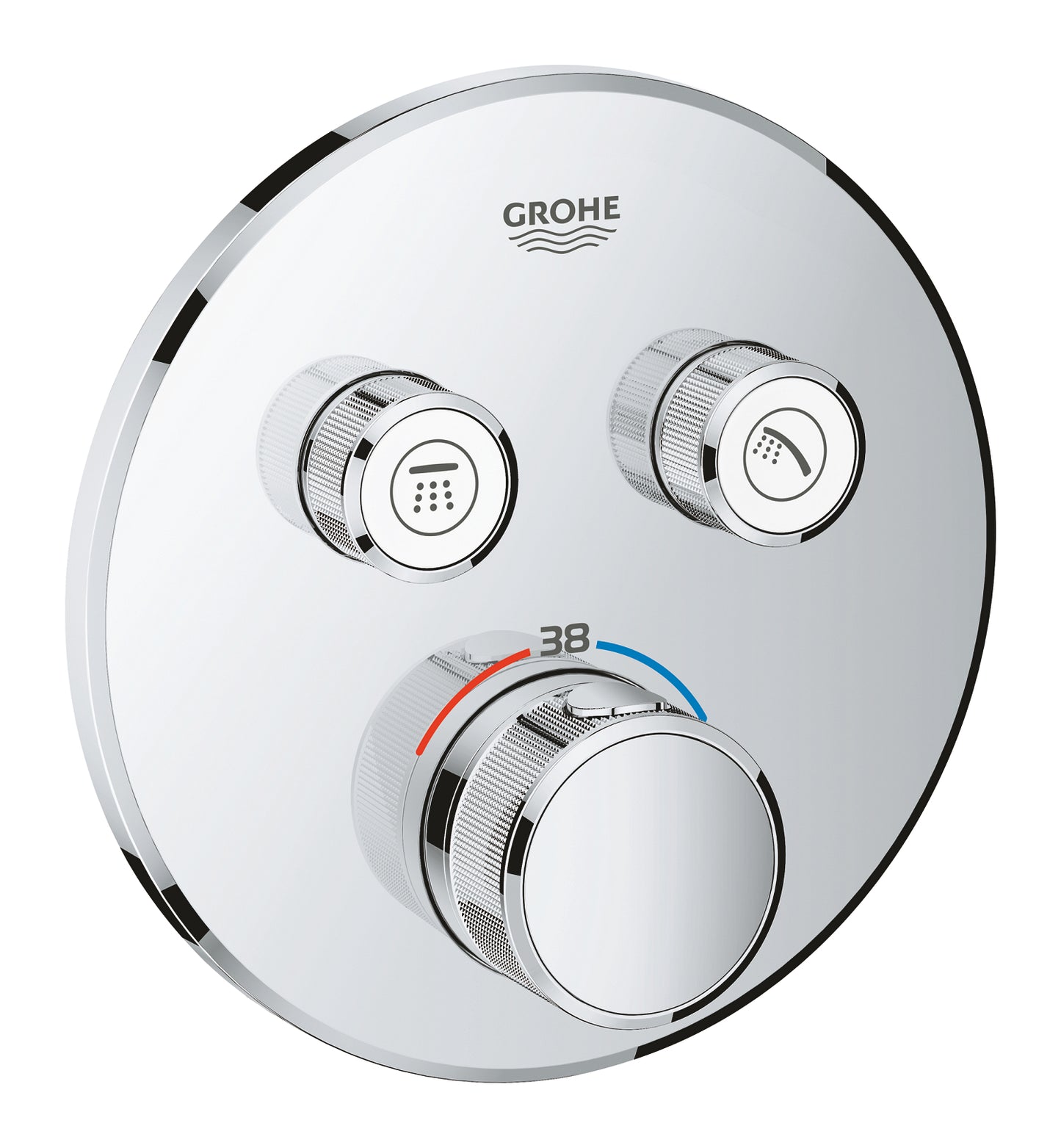 Grohe Grohtherm SmartControl Thermostat for concealed installation with 2 valves chrome