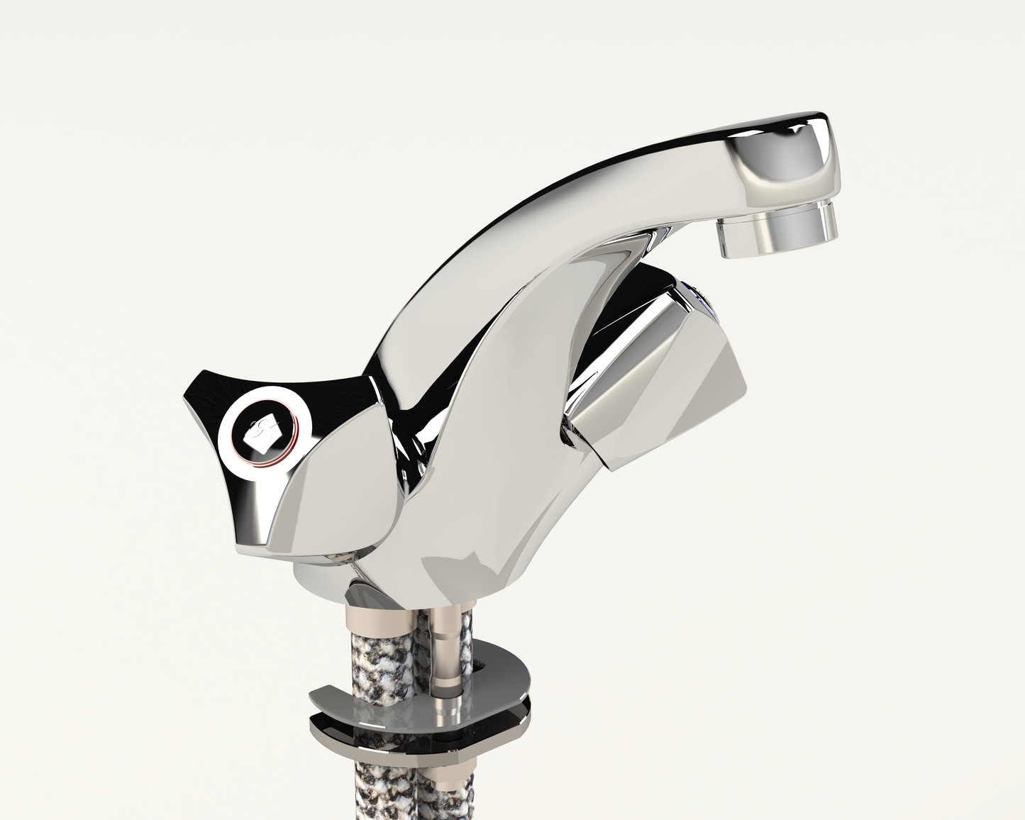 Cobra Carina Original Light Pattern Basin Mixer Fixed Spout Plug&Chain Chrome
