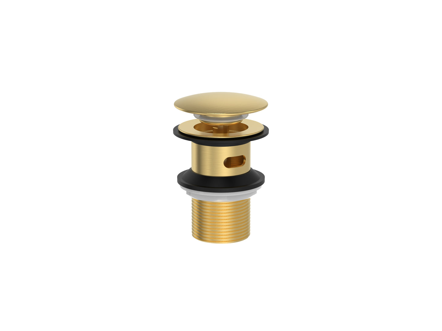Cobra Seine Waste Basin Click Slotted Brushed Gold