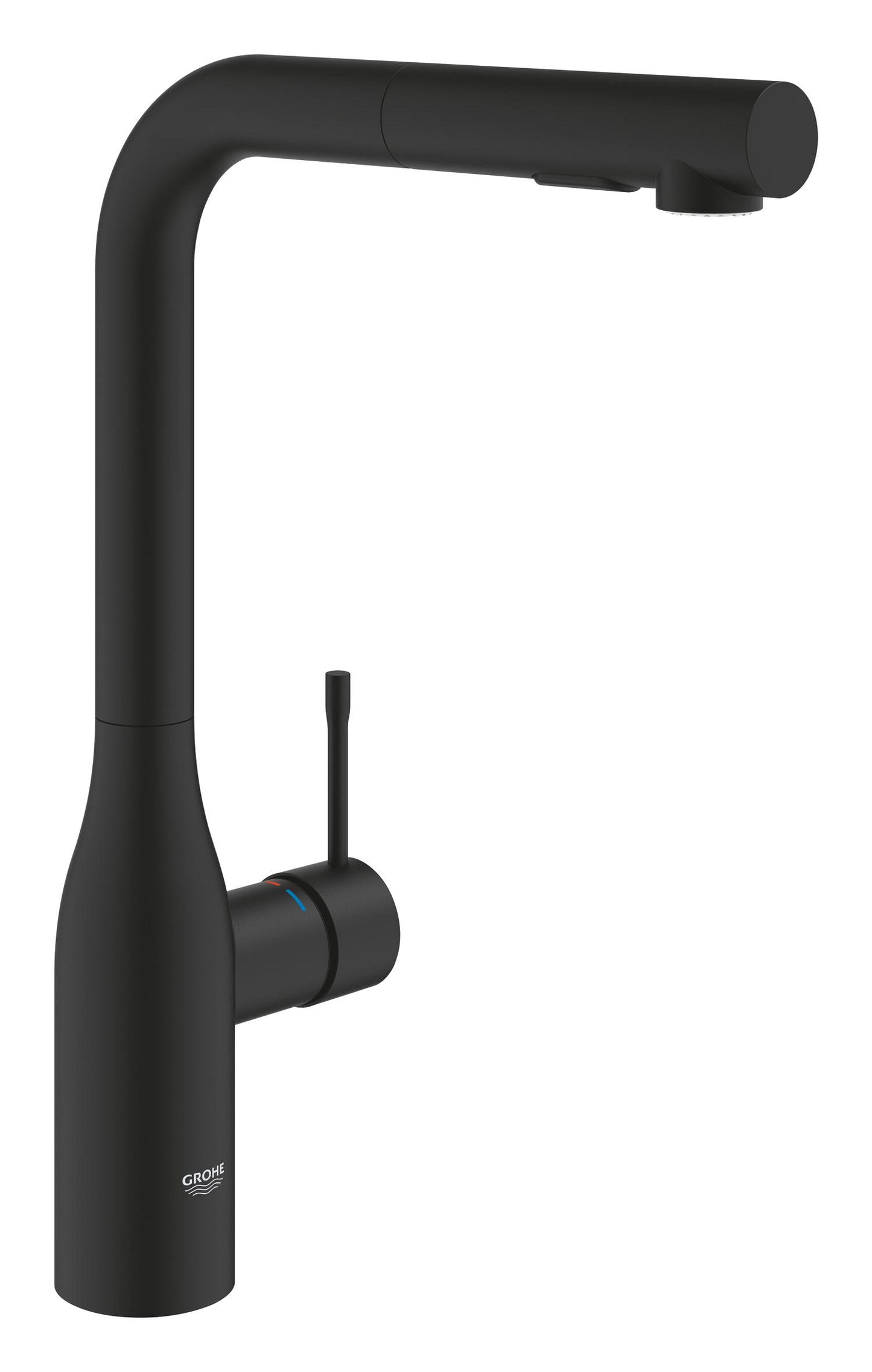 Grohe Essence Ohm Sink L-Spout Dual Spray Phantom Black