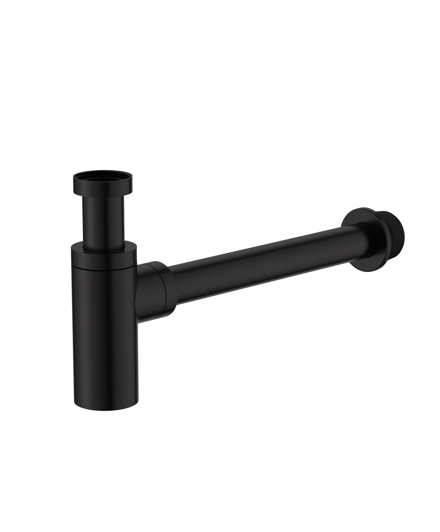 Cobra Seine Bottle Trap Round With Waste Pipe 32mm Matte Black