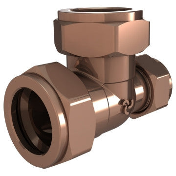 Cobra Compression Tee Reducing CXCXC 22X15X22 Rough Brass