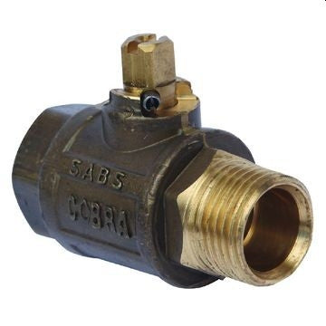 Cobra Municipal Ball Valve 15mm Rough Brass