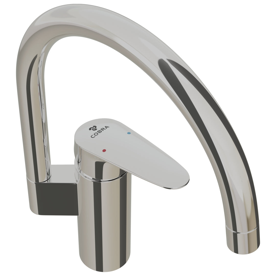 Cobra Recess Sink Mixer Pillar Type C-Spout Chrome