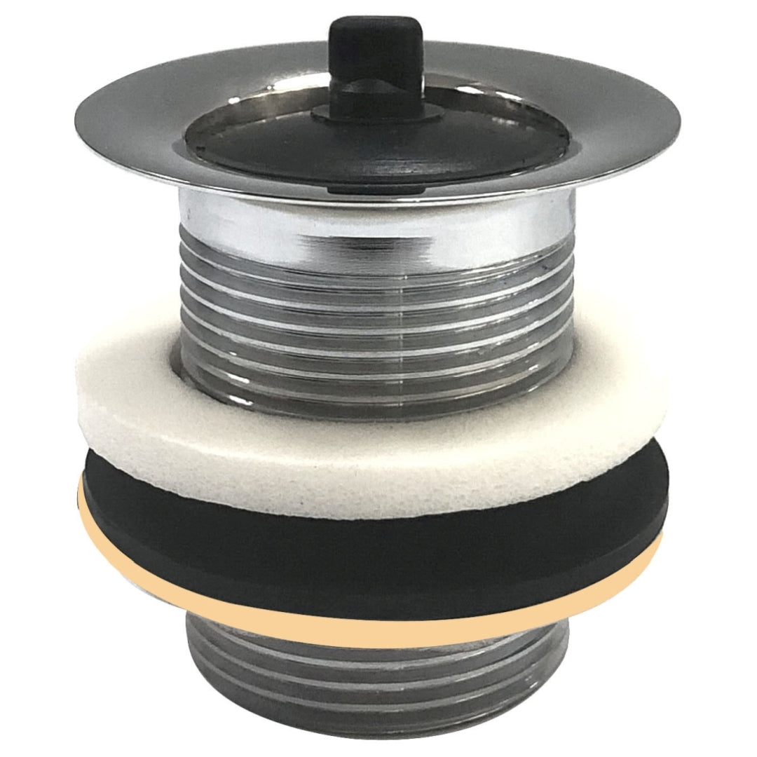 Cobra Waste Basin Unslotted With Plug 1&1/4Chrome