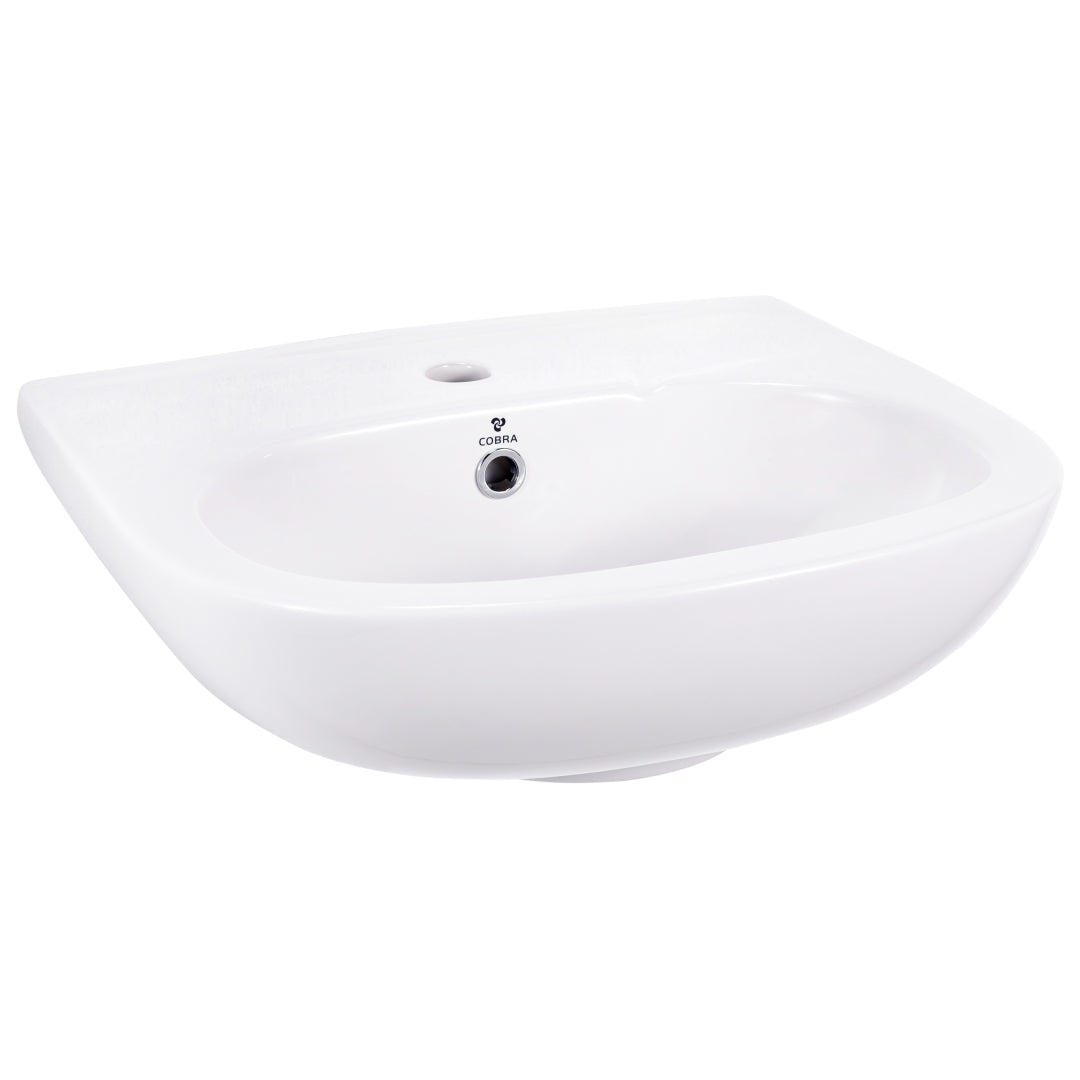 Cobra Shelter Wall Hung Round Basin 1 Taphole White