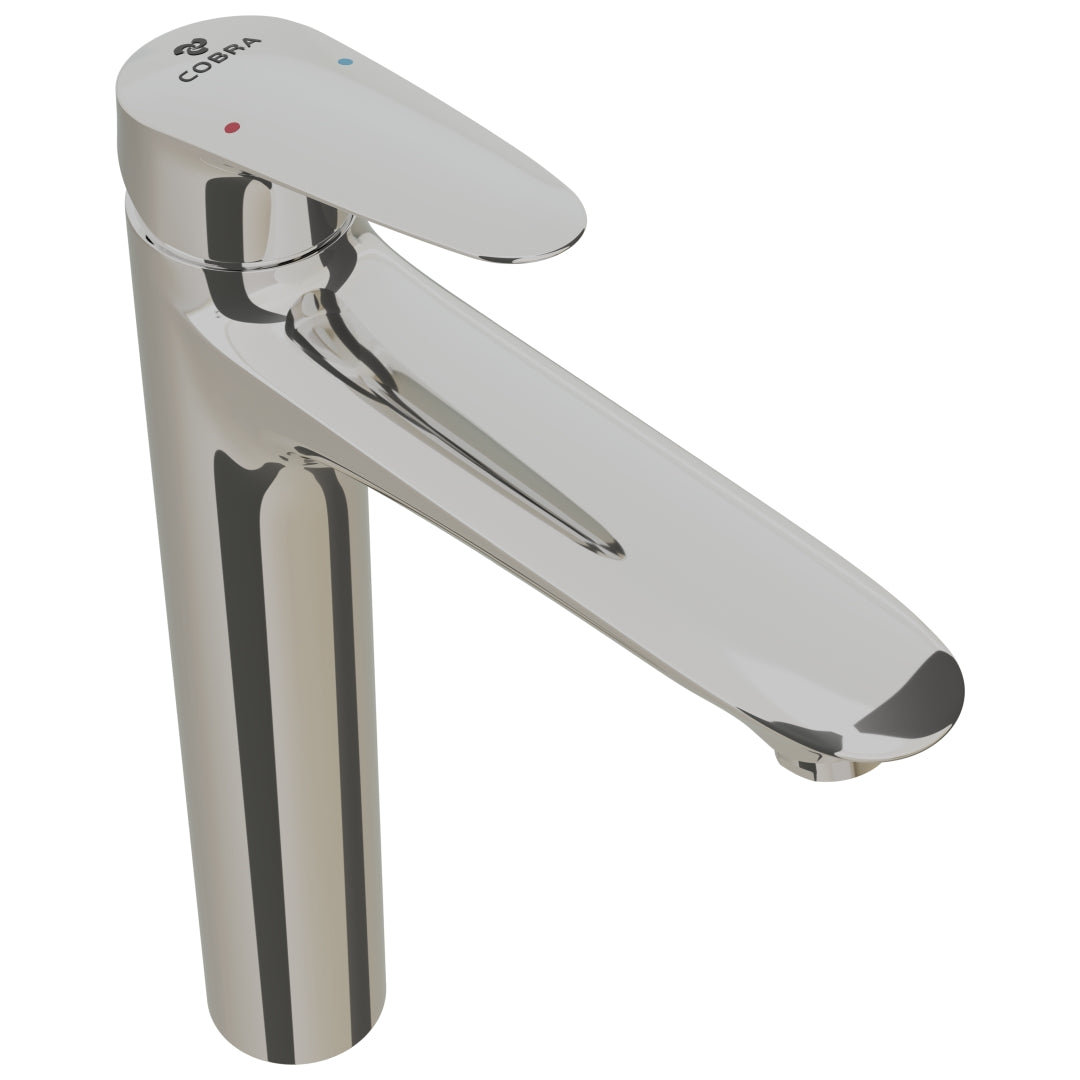 Cobra Recess Basin Mixer Raised Chrome