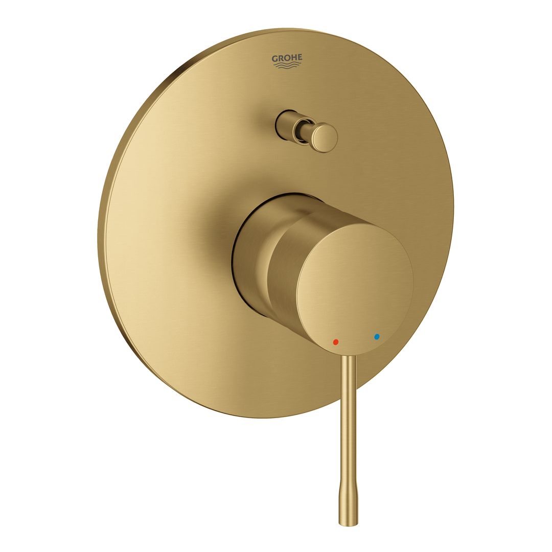 Grohe Essence Single-lever bath/shower mixer trim brushed cool sunrise