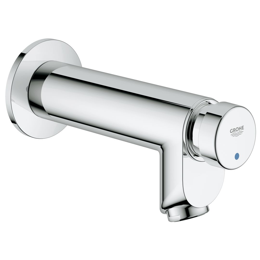 Grohe Euroeco Cosmopolitan T Self-closing Wall Mounted tap 1/2" chrome