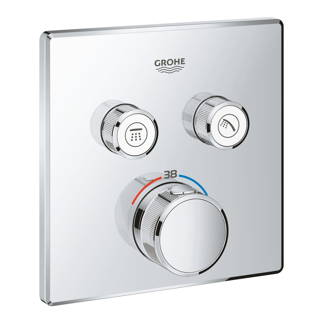 Grohe Grohtherm SmartControl Thermostat for concealed installation with 2 valves chrome