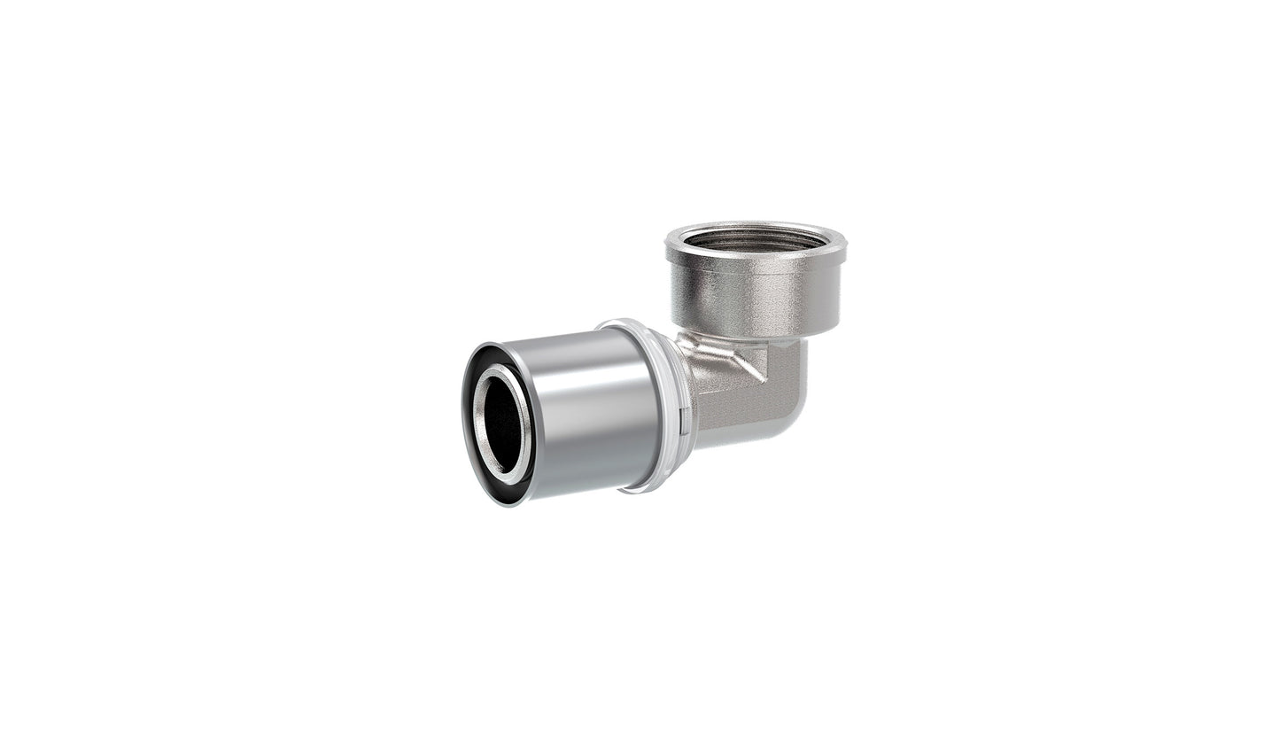Cobra Crimp Elbow Female 16X3/4 Triple O-Ring