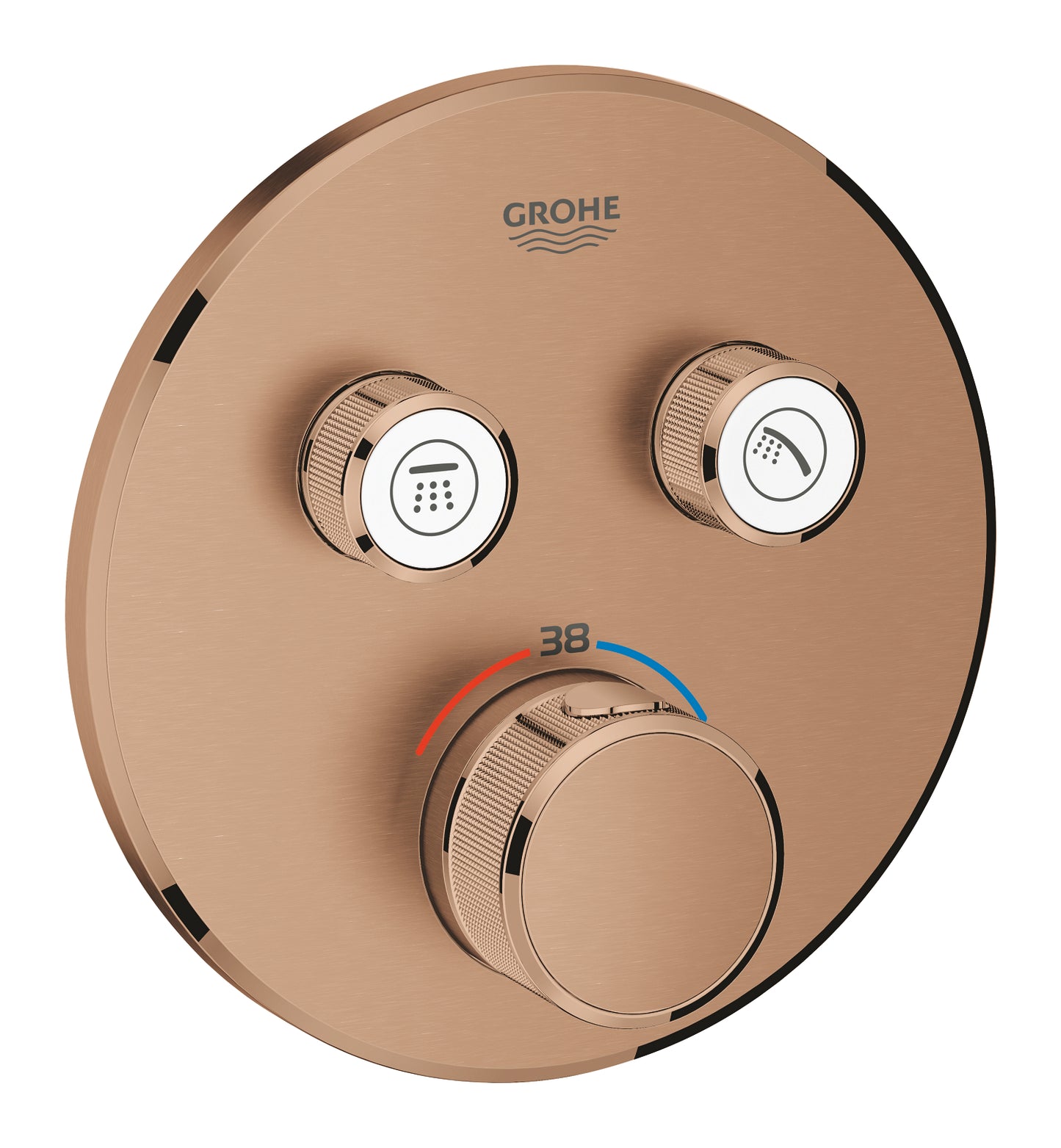Grohe Grohtherm SmartControl Thermostat for concealed installation with 2 valves brushed warm sunset