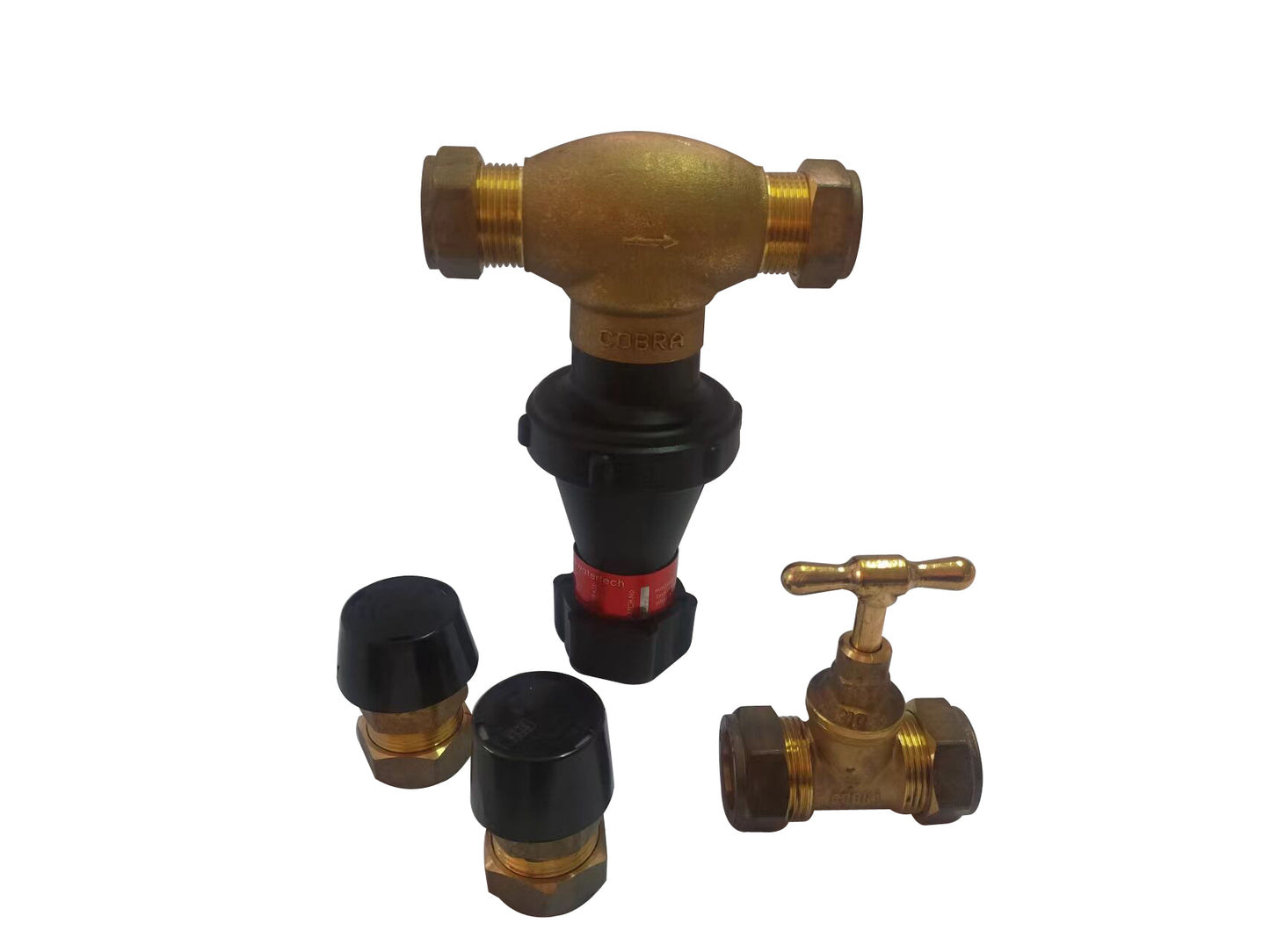 Cobra MF11 Pressure Control Valve 400kPa Pack 22mm CXC Rough Brass