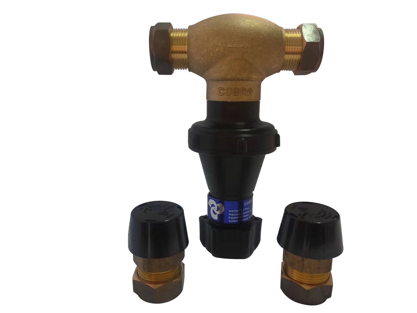 Cobra MF11 Pressure Control Valve 100kPa 22mm CXC Rough Brass
