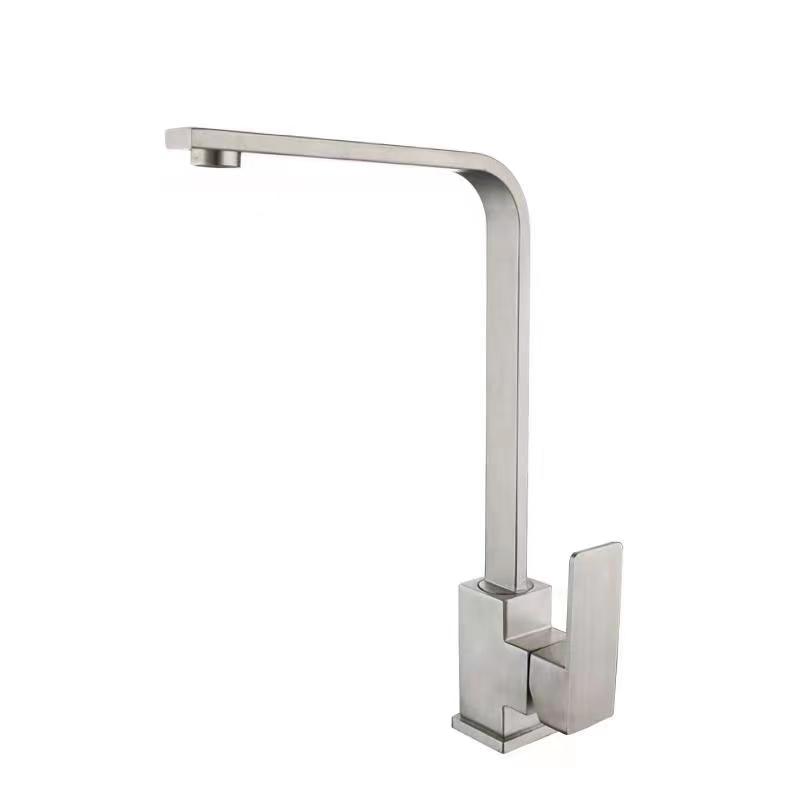 Cobra Relish Sink Mixer Pillar Type Swivel High Spout Square Matt Chrome