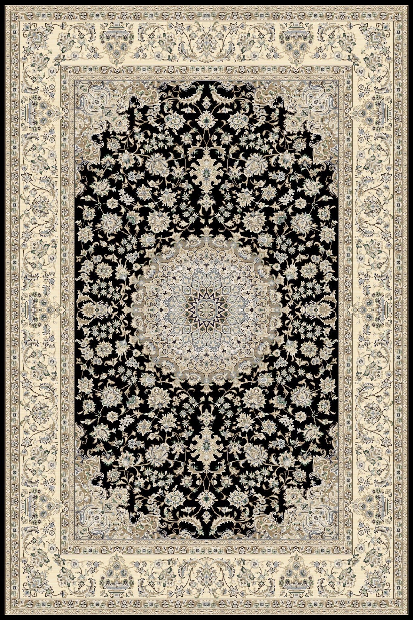 WonderRUG MODERN Onyx Medallion