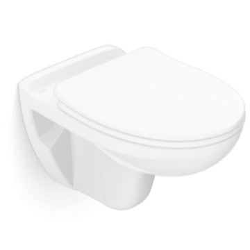 Cobra Shelter Wall Hung Pan Rimless 3&4.5L Flush No Seat White