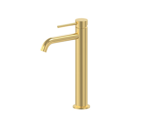 Cobra Tigris Basin Mixer Pillar Type Raised 1/2 FI Brushed Gold