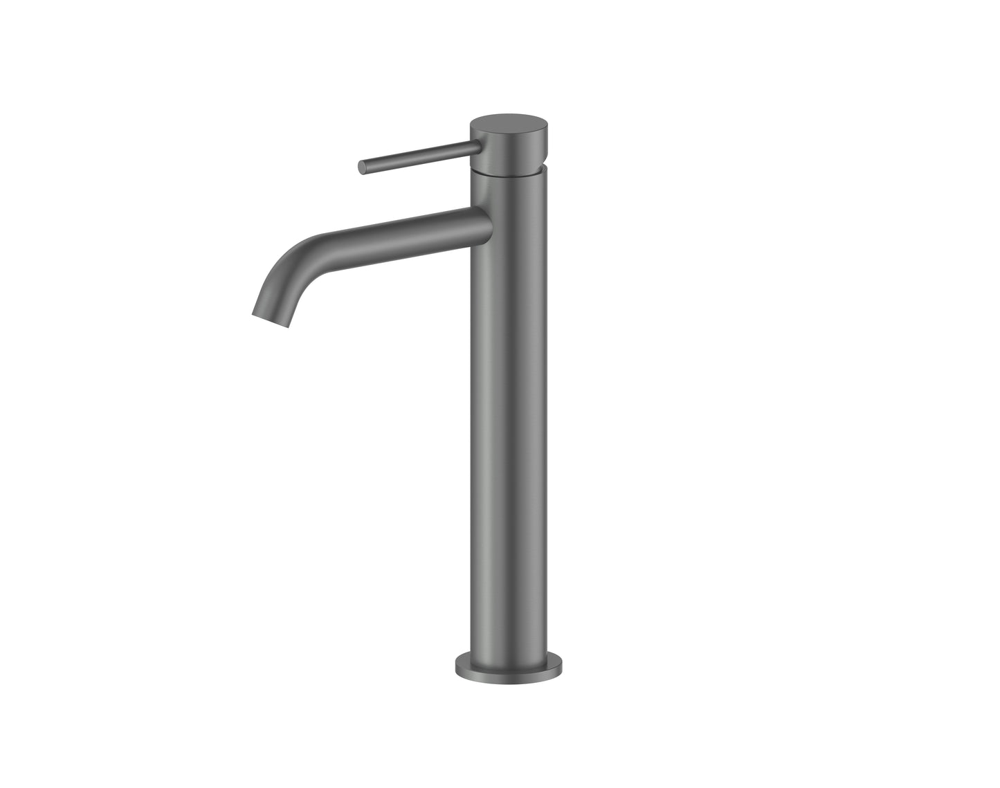 Cobra Tigris Basin Mixer Pillar Type Raised 1/2 FI Brushed Gun Grey