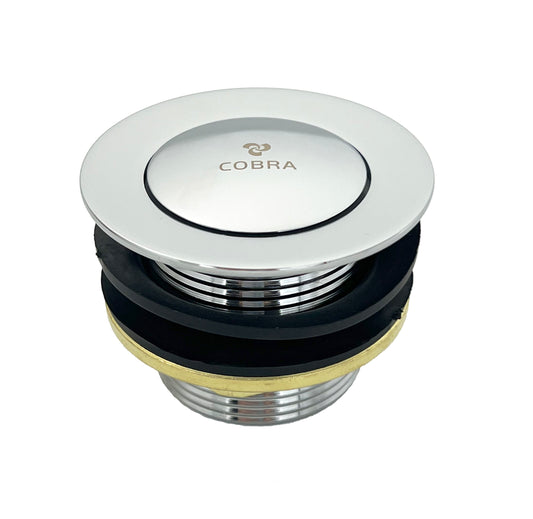 Cobra Click Bath Waste Noslot 1&1/2 Chrome