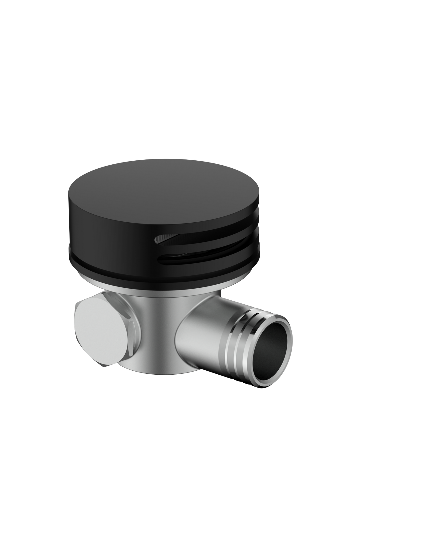 Cobra Bathfiller/Overflow+ Non Return Valve Round 70mm Matte Black