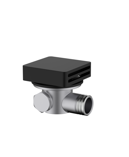 Cobra Bathfiller/Overflow+ Non Return Valve Square 70mm Matte Black