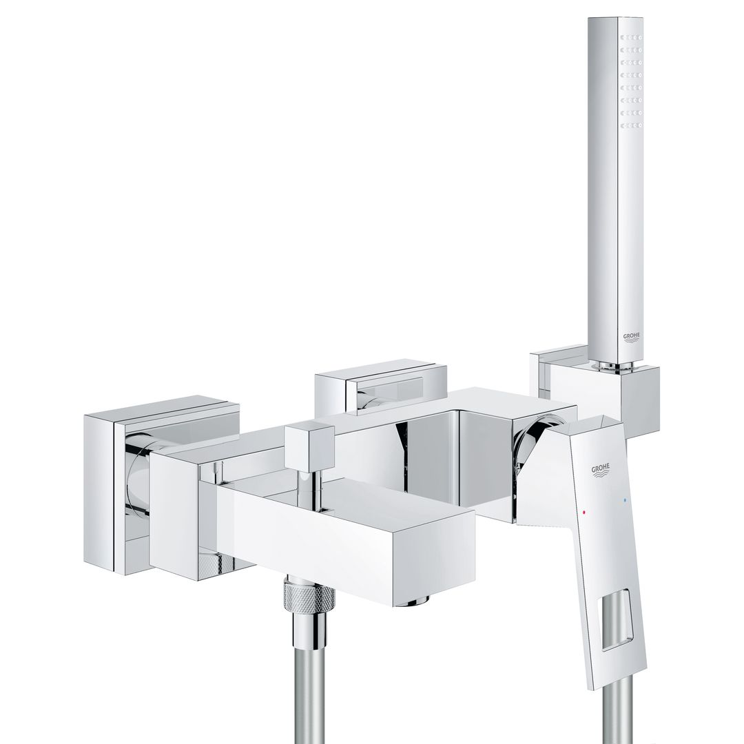 Grohe Eurocube Single-lever bath/shower mixer 1/2" chrome