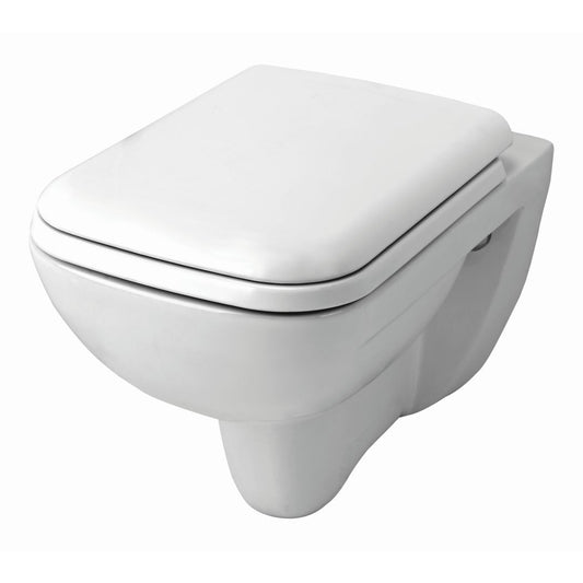 Vaal Urban Life Wall Hung Pan Rimless With Seat White