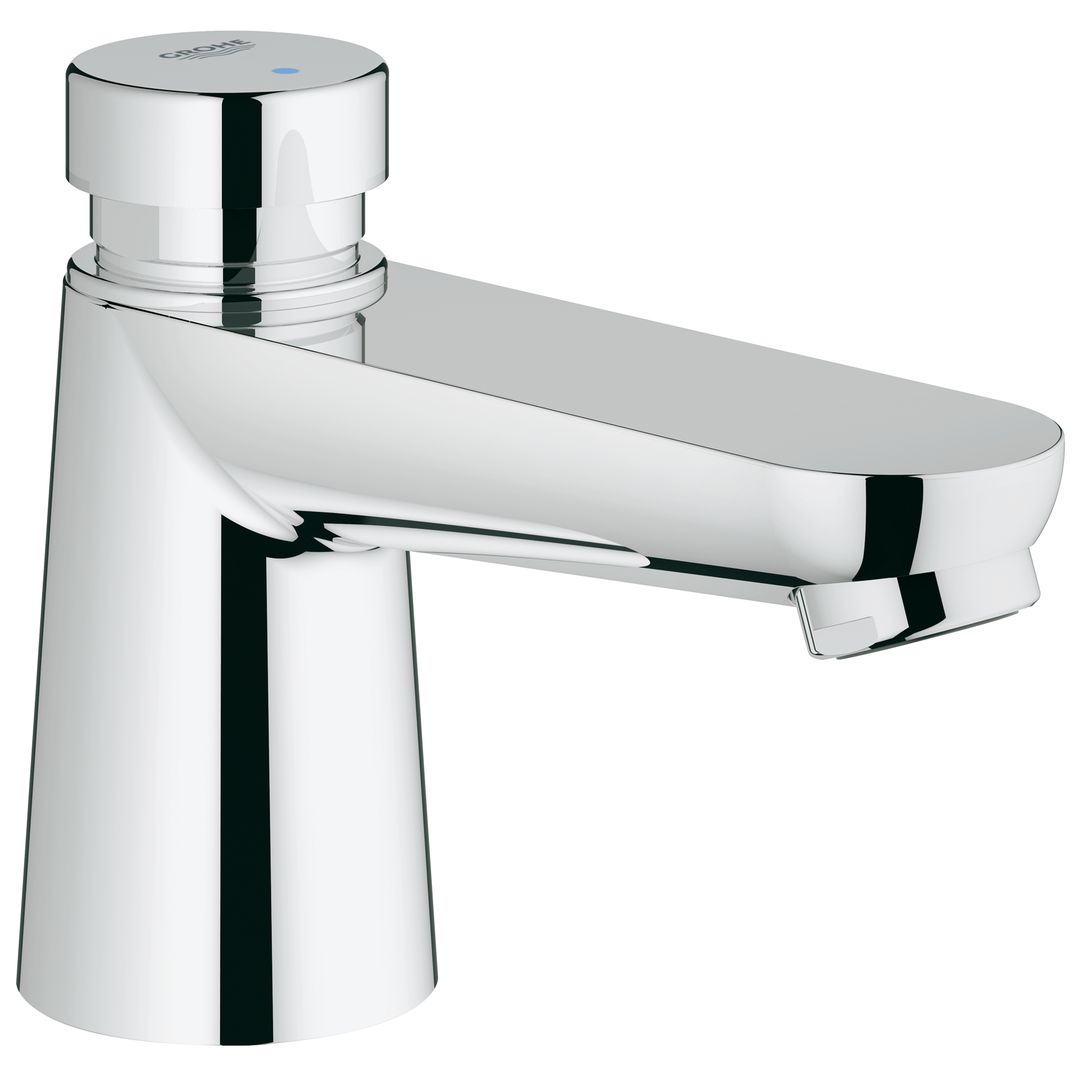 Grohe Euroeco Cosmopolitan T Self-closing pillar tap 1/2" chrome