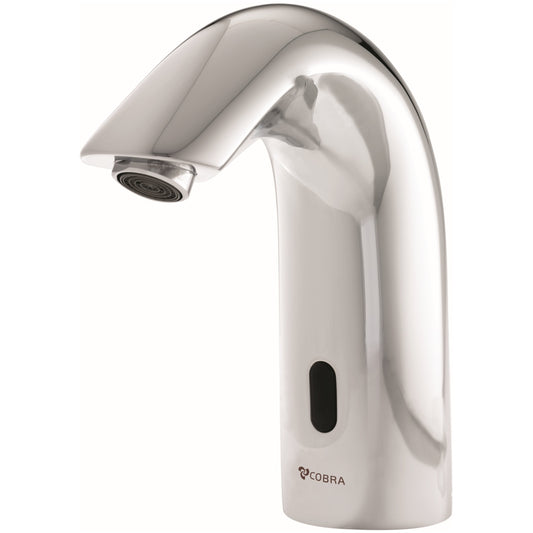 Cobra Electronic Pillar Tap 9V Lilon Powered DC No Flex Hose No Touch Chrome