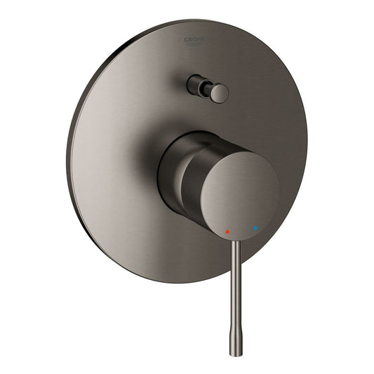 Grohe Essence Single-lever bath/shower mixer trim brushed hard graphite
