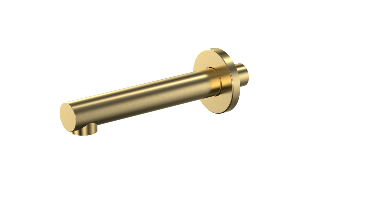 Cobra Seine Bath Spout Wall Type 165mm Brushed Gold
