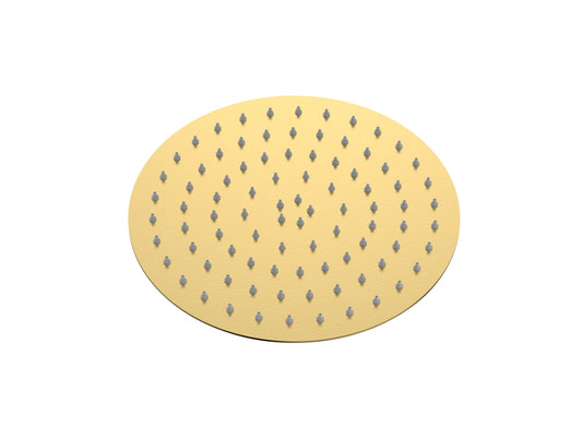 Cobra Seine Shower Head 1 Spray Round 200mm Brushed Gold