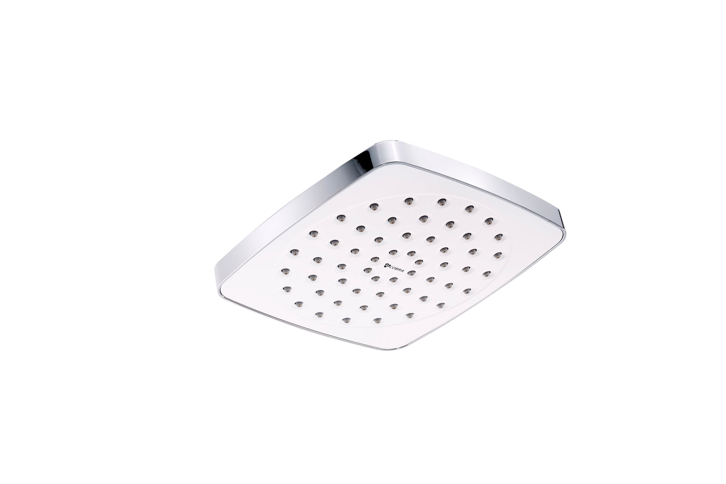 Cobra Den Shower Head 1 Spray Square 152mm White Faceplate
